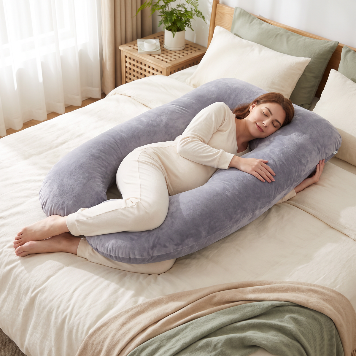 Coussin de maternité en G Posturly – en situation