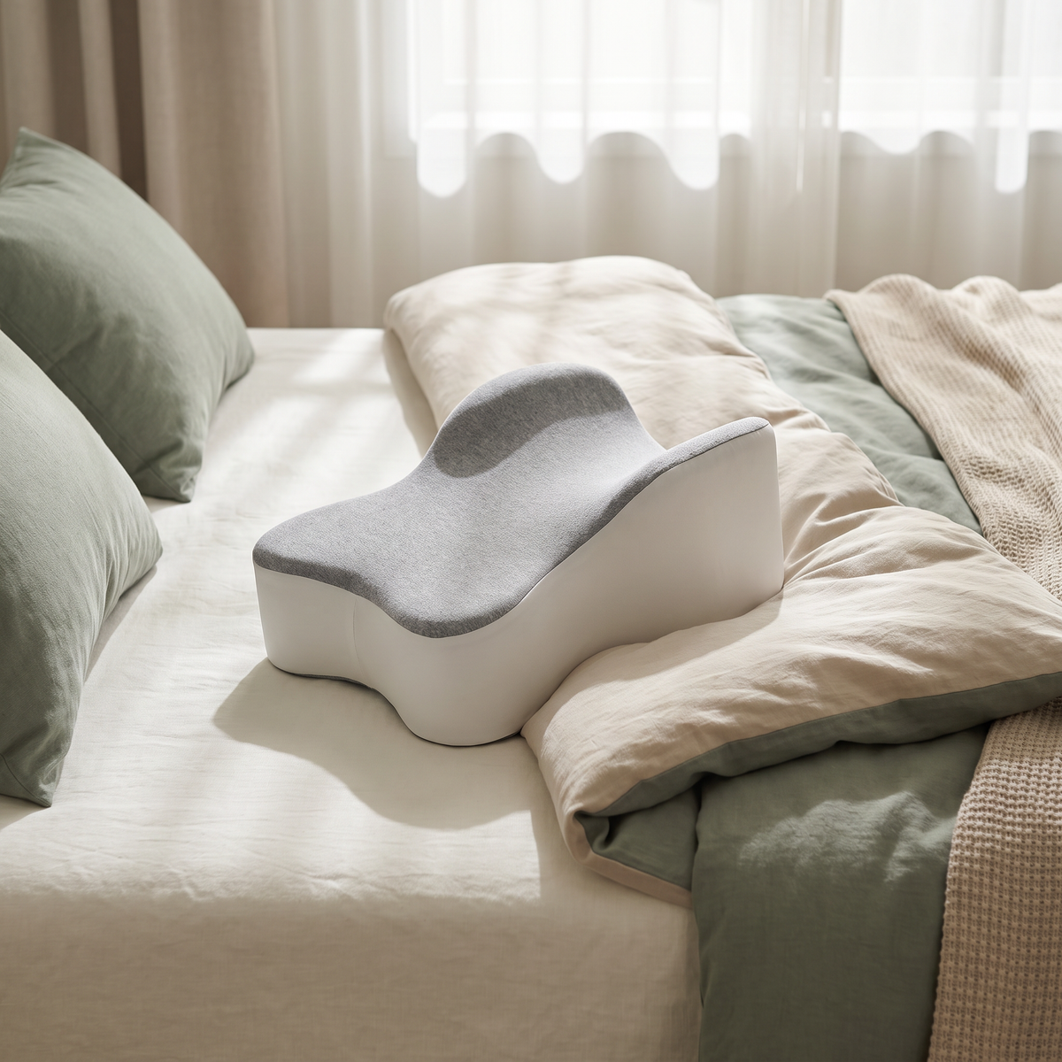 Coussin jambes ergonomique Posturly – en situation