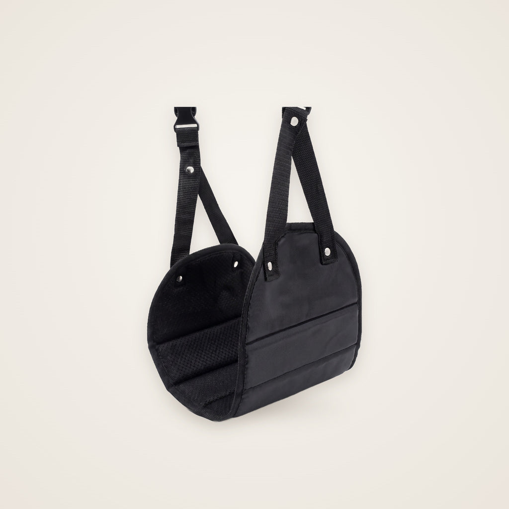 Repose-pieds de voyage suspendu Posturly – photo studio