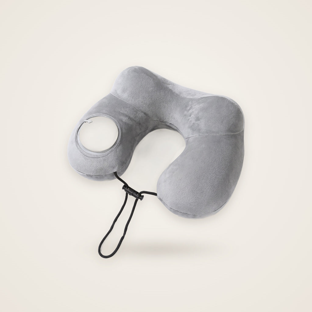 Oreiller de voyage gonflable compact Posturly – photo studio