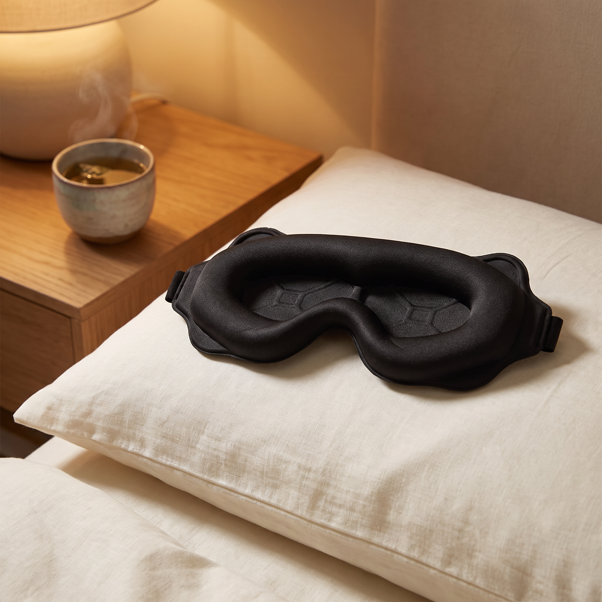 Masque de sommeil 3D Posturly – en situation