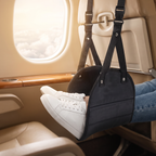 Repose-pieds de voyage suspendu Posturly – en situation